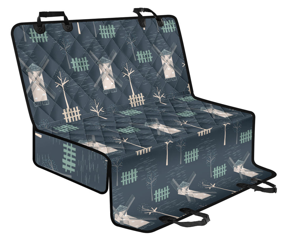 Windmill Tree Pattern Dog Car Seat Covers