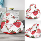 Watercolor Hand Drawn Beautiful Strawberry Pattern Bean Bag Cover