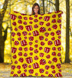 Dice Pattern Print Design 04 Premium Blanket