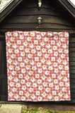 Fried Eggs Pattern Print Design 03 Premium Quilt