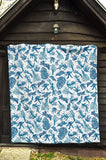 Coral Reef Pattern Print Design 01 Premium Quilt