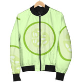 Cucumber Pattern Women'S Bomber Jacket