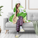 Cucumber Whole Slices Pattern Hooded Blanket