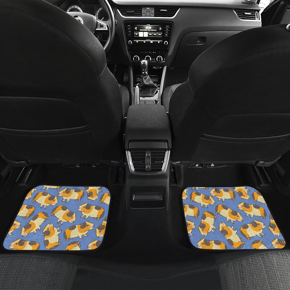 Guinea Pig Pattern Print Design 02 Front and Back Car Mats