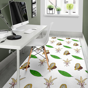 Color Hand Drawn Cocoa Pattern Area Rug