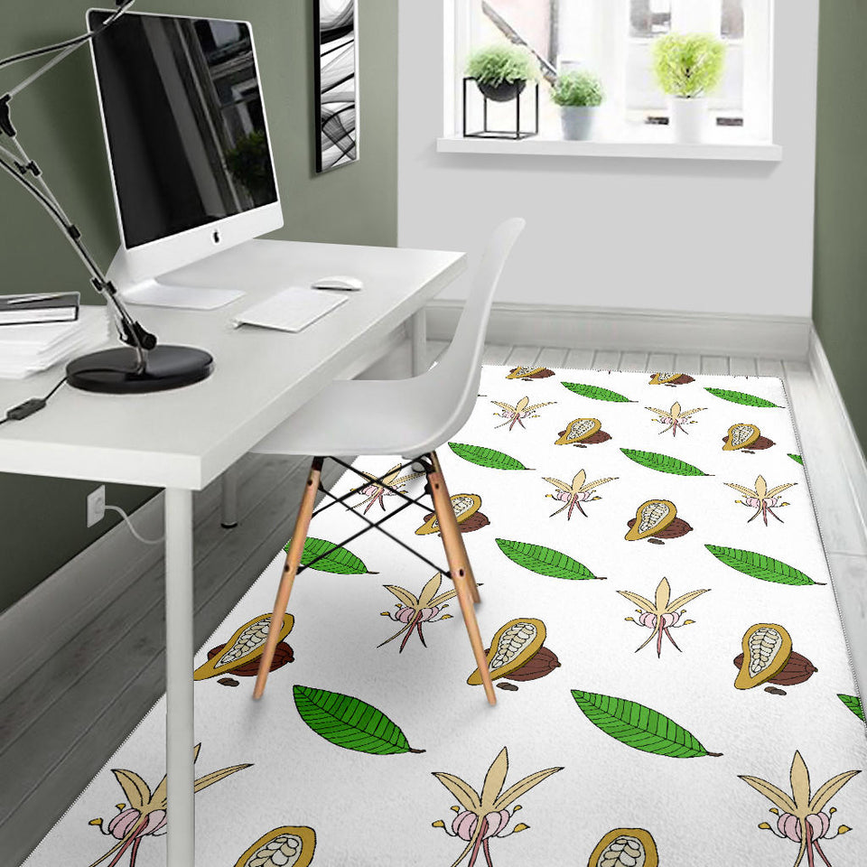 Color Hand Drawn Cocoa Pattern Area Rug