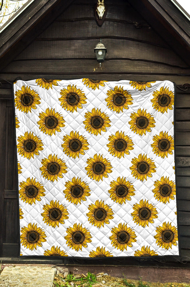 Sunflowers Design Pattern Premium Quilt
