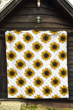 Sunflowers Design Pattern Premium Quilt