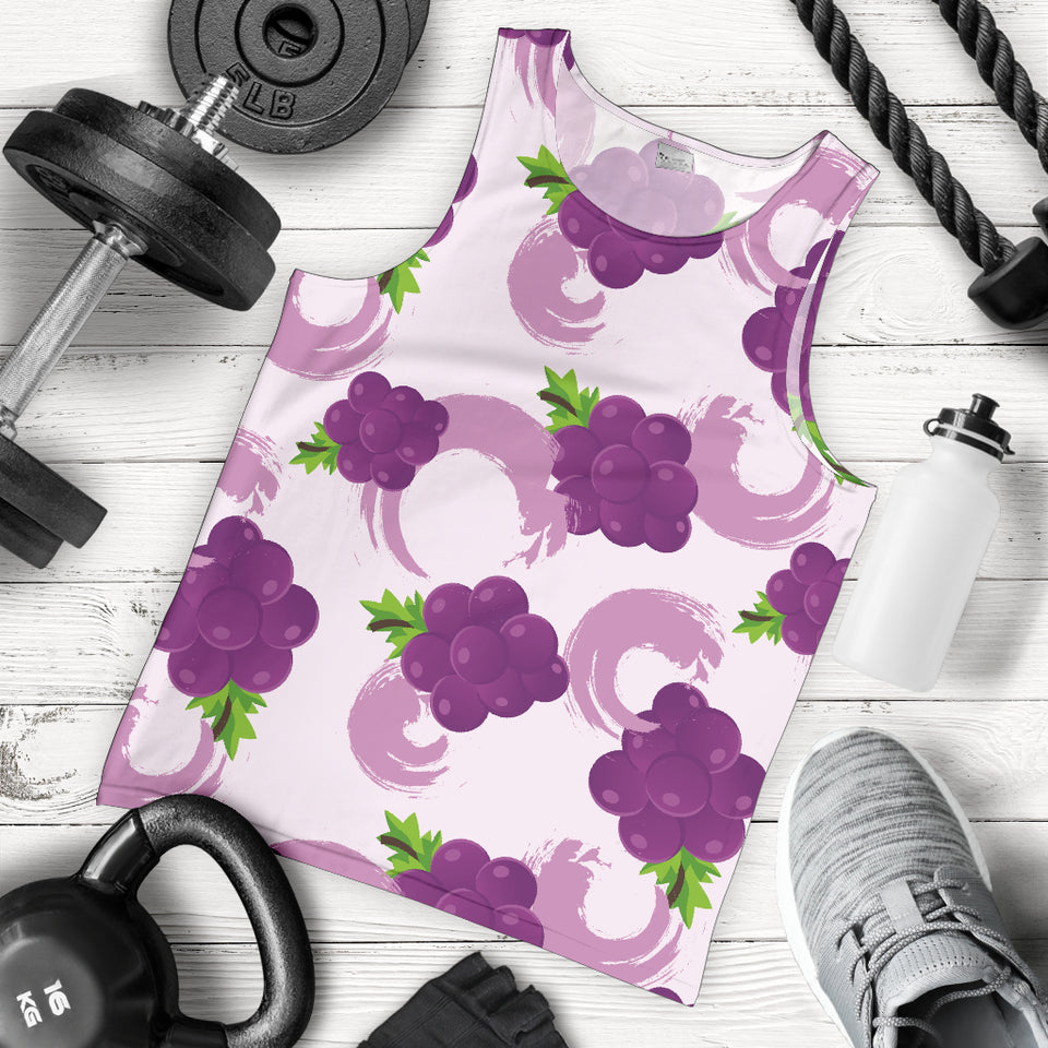 Cute Grape pattern Men Tank Top