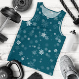 Snowflake pattern dark background Men Tank Top