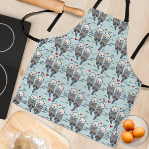 Lovely Sea Otter Pattern Adjustable Apron