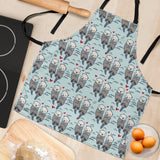 Lovely Sea Otter Pattern Adjustable Apron