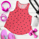 watermelon texture background Women Racerback Tank Top