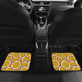 Passion Fruits Slice Pattern Front And Back Car Mats