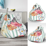 Colorful Orchid Flower Pattern Bean Bag Cover