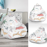 Cute Cartoon Dinosaurs Tree Pattern Bean Bag Cover