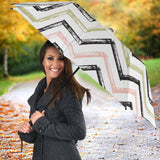 Zigzag  Chevron Paint Pattern Umbrella