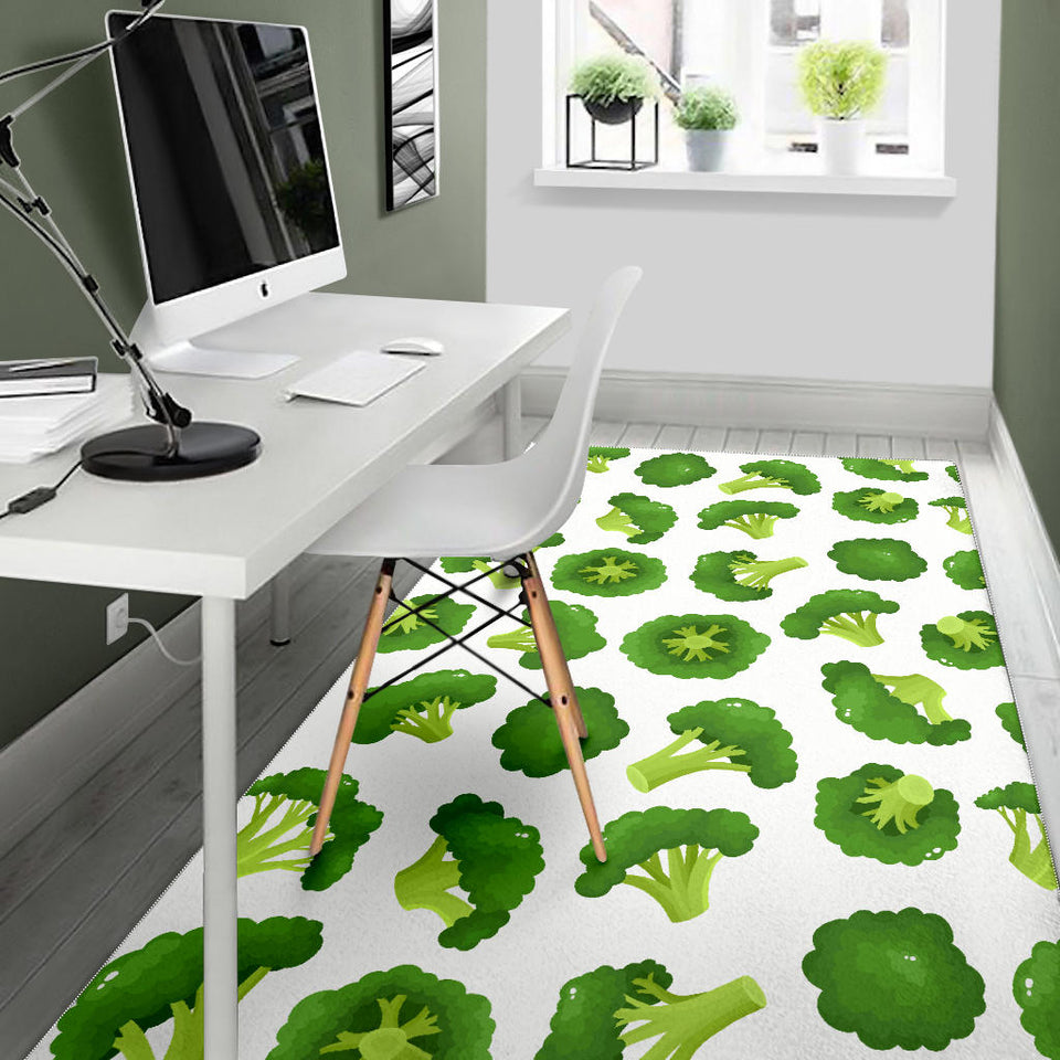 Cute Broccoli Pattern Area Rug