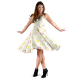 Horseshoes Pattern Print Design 02 Sleeveless Midi Dress