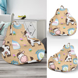 Cow Bottle Of Milk Pattern Bean Bag Cover