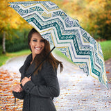 Zigzag  Chevron Paint Design Pattern Umbrella