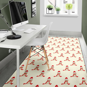 Golden Retriever Pattern Print Design 01 Area Rug
