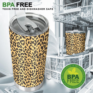 Leopard Skin Print Tumbler