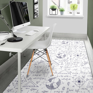Math Pattern Print Design 03 Area Rug