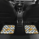 Pizza Design Pattern Front And Back Car Mats