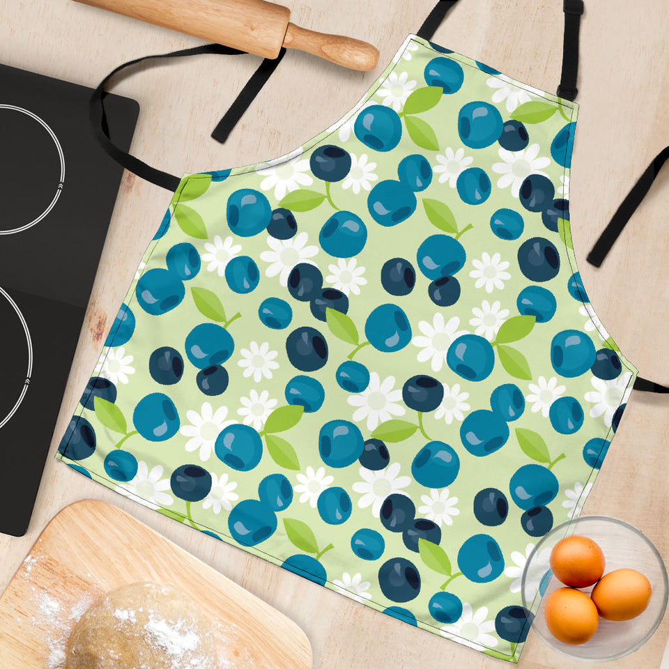 Blueberry Flower Pattern Adjustable Apron