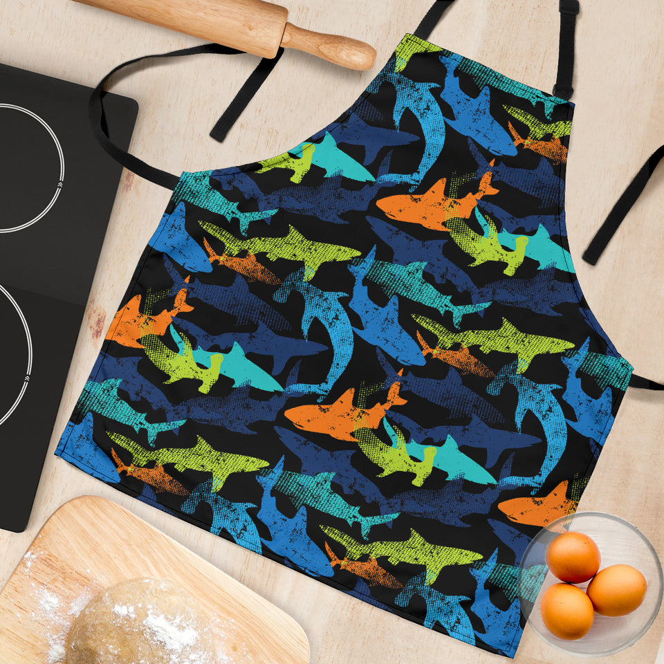Colorful Shark Adjustable Apron