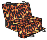 Fire Flame Dark Pattern Dog Car Seat Covers
