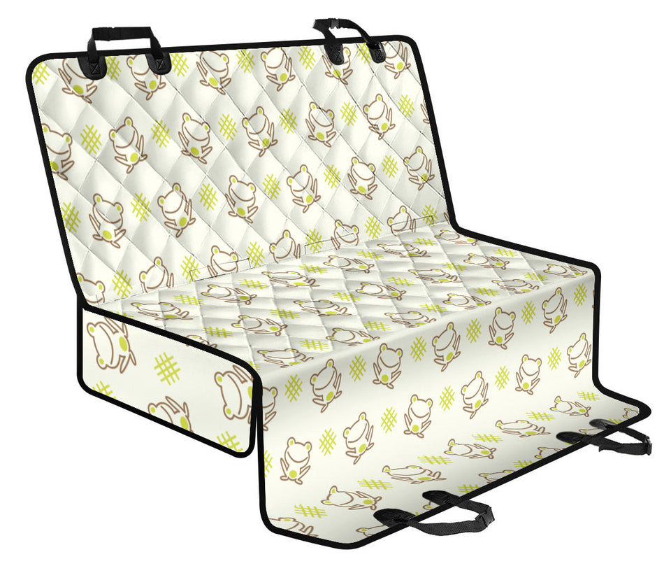 Cute Cartoon Frog Baby Pattern Dog Car Seat Covers