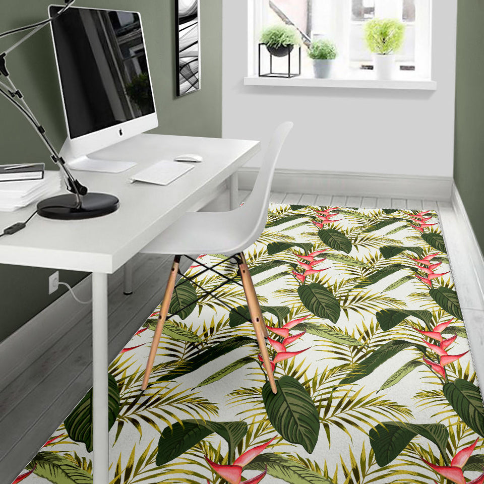 Heliconia Pattern Area Rug