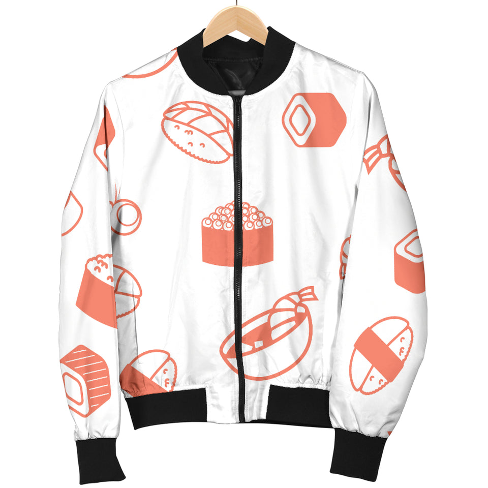 Sushi Pattern Men'S Bomber Jacket