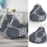 Nautical Steering Wheel Rope Pattern Bean Bag Cover