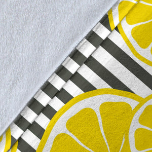 Slice Of Lemon Design Pattern Premium Blanket