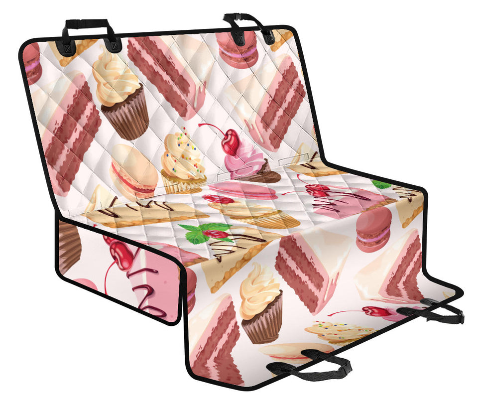 Cake Cupcake Sweets Pattern Dog Car Seat Covers