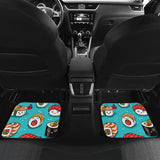 Cute Sushi Pattern Front And Back Car Mats