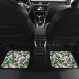 Hummingbird Pattern Print Design 05 Front and Back Car Mats