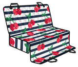 Hand Drawn Cherry Pattern Striped Background Dog Car Seat Covers
