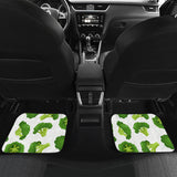 Cute Broccoli Pattern Front And Back Car Mats