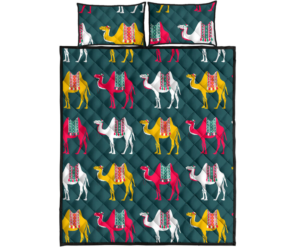 Camel pattern Quilt Bed Set