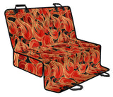 Fire Flame Pattern Dog Car Seat Covers