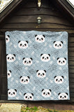 Cute Panda Pattern Premium Quilt