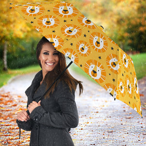 Lion Pattern Print Design 03 Umbrella