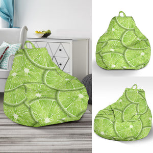 Slices Of Lime Pattern Bean Bag Cover