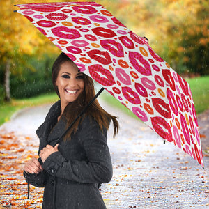 Lips Pattern Print Design 01 Umbrella