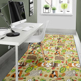 Guinea Pig Pattern Print Design 04 Area Rug