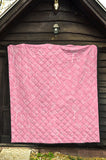 Sweet Candy Pink Background Premium Quilt